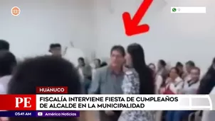 Fiscalía interviene fiesta de cumpleaños de alcalde en la municipalidad en Huánuco. Foto y video: América Noticias