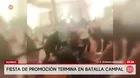 Fiesta de promoción termina en pelea entre padres en Huaraz