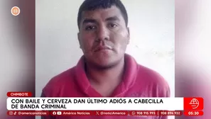 Con baile y cerveza dan último adiós a cabecilla de banda criminal en Chimbote. Foto y video: América Noticias