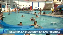 La diversión del verano se vive en las piscinas y locales de Lima Norte / Captura: Domingo al Día