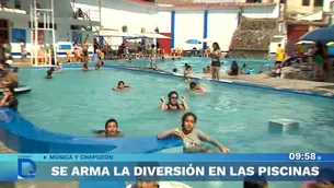 La diversión del verano se vive en las piscinas y locales de Lima Norte / Captura: Domingo al Día