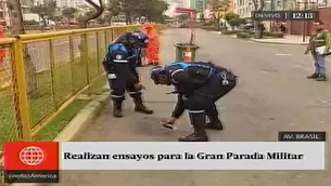 Personas intentaron alquilar la calle para el Desfile Militar. Foto: América Noticias