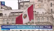 Fiestas Patrias: hay multas por no cumplir embanderamiento obligatorio