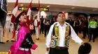 Fiestas Patrias: Policías sorprendieron a viajeros con danzas en pleno aeropuerto