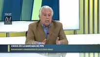 Gilbert Violeta renunció a ser vocero de Peruanos por el Kambio. Foto: captura de TV