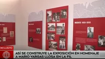 FIL 2019: así se construye la exposición en homenaje a Mario Vargas Llosa