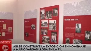 FIL 2019: así se construye la exposición en homenaje a Mario Vargas Llosa