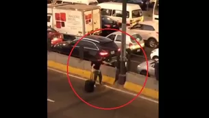 Caos vehicular en la avenida Elmer Faucett.