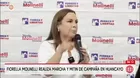 Fiorella Molinelli inicia campaña en Huancayo con críticas a Jerí