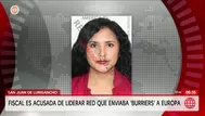 Fiscal es acusada de liderar red que enviaba burriers a Europa