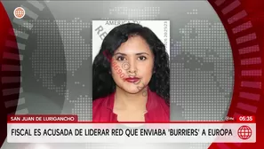 Fiscal es acusada de liderar red que enviaba burriers a Europa. Foto y video: Unidad de investigación