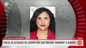 Fiscal es acusada de liderar red que enviaba burriers a Europa. Foto y video: Unidad de investigación
