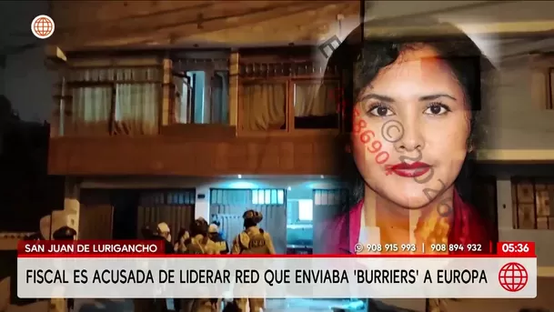 Fiscal es acusada de liderar red que enviaba burriers a Europa. Foto: Unidad de investigación Fiscal es acusada de liderar red que enviaba burriers a Europa. Foto: Unidad de investigación