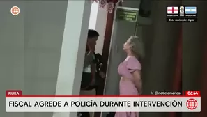 Fiscal agrede a cabezazos a policía en Piura. Foto y video: América Noticias