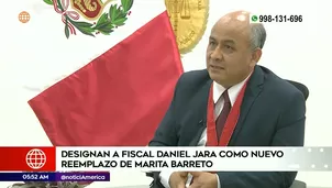 Daniel Jara es reemplazo de Marita Barreto. Foto y video: América Noticias