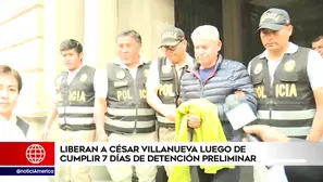 César Villanueva cumplió 7 días de detención preliminar. América Noticias