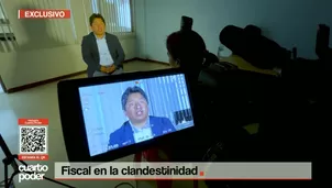 Fiscal Jorge Camargo Duran en la clandestinidad. Foto y video: Cuarto Poder