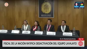 Fiscal de la Nación afirma no temer a fiscales del caso Lava Jato/ Canal N