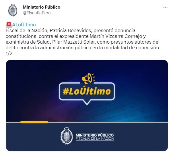 Imagen: Ministerio Público/Twitter.