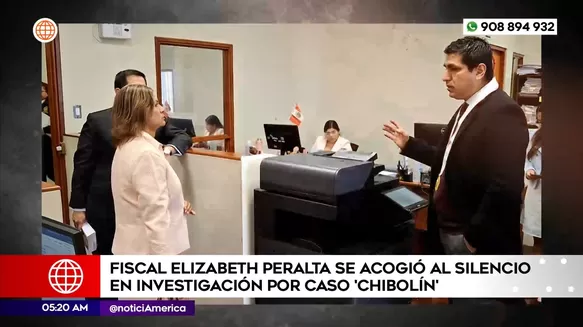 Fiscal Peralta se acogió al silencio en investigación por caso Chibolín. Foto: América Noticias