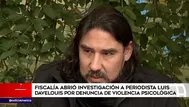 Fiscalía abre investigación a Luis Davelouis por violencia psicológica contra expareja