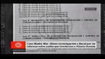 Caso Madre M&iacute;a: abren investigaci&oacute;n a fiscal. Am&eacute;rica Noticias.