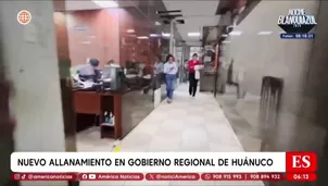 Fiscalía allana oficina de logística del GORE Huánuco por presunta firma falsa en obra pública. / Video: América Noticias