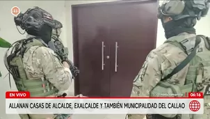 Fiscalía allana municipio del Callao y casas de alcalde y exalcalde. Foto y video: AN 