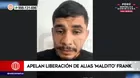 Fiscalía apeló liberación de alias Maldito Frank