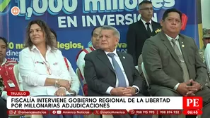 Fiscalía interviene gobierno regional de La Libertad por millonarias adjudicaciones. Foto y video: América Noticias