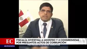 Fiscal Juan Carraso presentó en Lima los cinco informes. Foto: América Noticias