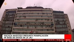 Fiscalía investiga presunta manipulación de base de datos en la Junta Nacional de Justicia (JNJ). / Video: América Noticias