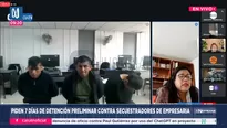 Caso de secuestro de empresaria. Foto y video: Canal N