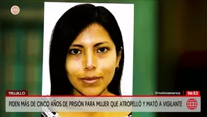 Fiscalía pide prisión para mujer que mató a vigilante en Trujillo. Foto y video: América Noticias