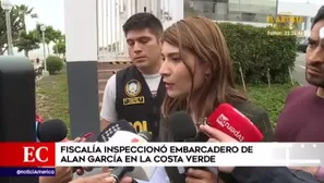 Fiscalía realizó diligencias en embarcadero de Alan García en la Costa Verde. Foto y video: América Noticias