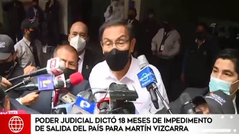 Poder Judicial dictó 18 meses de impedimento de salida del país contra Martín Vizcarra
