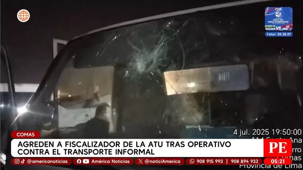 Agreden a fiscalizador de la ATU tras operativo contra el transporte informal en Comas. Foto: América Noticias