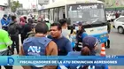 Fiscalizadores de la ATU denuncian agresiones