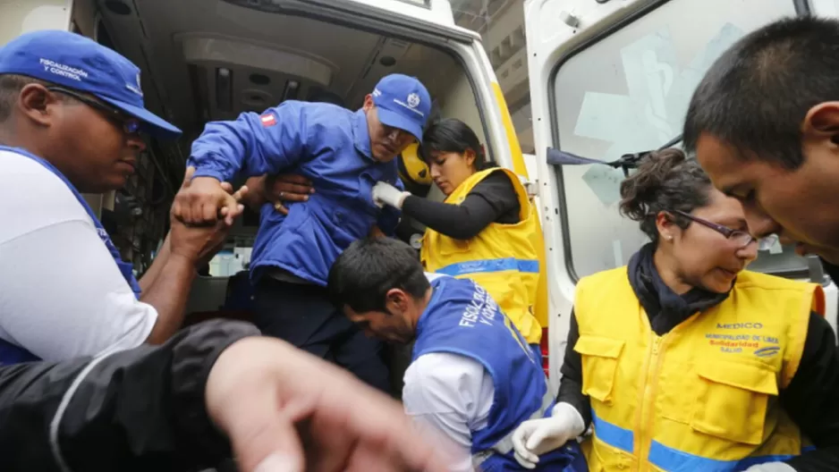 Fiscalizadores de la MML fueron heridos por un comerciante. Foto: MML.