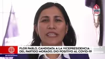 Flor Pablo, candidata del Partido Morado. América Noticias