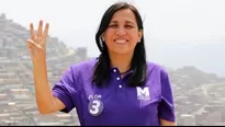 Flor Pablo, excandidata a la vicepresidencia por el Partido Morado