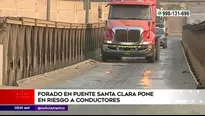 Alrededor del orificio no hay señalización de advertencia.