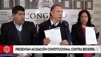 Frente amplio presentó denuncia constitucional.