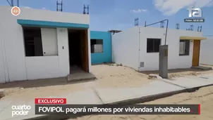 El Fondo de Vivienda Policial pagó millones por viviendas inhabitables en Piura y su gerente obtuvo un préstamo personal de S/533 mil, pese a tener orden de relevo. Video: Cuarto Poder