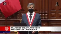 Francisco Sagasti, presidente del Perú. América Noticias