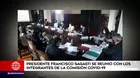 Francisco Sagasti se reunió con integrantes de la Comisión COVID-19 del Congreso