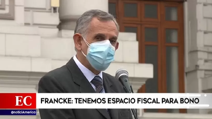 Francke: MEF tiene el espacio fiscal suficiente para realizar pago de bono de 350 soles