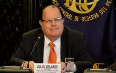 Ministro de Economía: Velarde ha dicho que acepta continuar en el BCRP, "pero falta conformar el directorio" - Noticias de julio-guzman