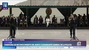 Fredy López Mendoza asume como nuevo comandante general de la Policía Nacional. Foto y video: Canal N