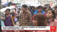 Frío en Lima sorprende: obliga a sacar casacas y emolientes